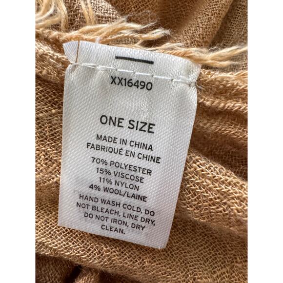 MELROSE and MARKET Women’s Beige Casual Everyday Layer Ruana Wrap (Size Missing) - Picture 6 of 6